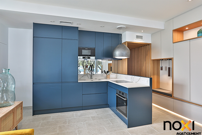cuisine bleu sur mesure